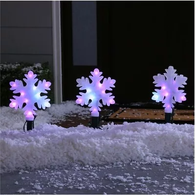 Lumations Symphony Of Lights 6.7 Ft 3 Ct Pathway Marker Musical Light Show LED • $79.99