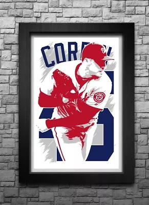 PATRICK CORBIN Art Print/poster WASHINGTON NATIONALS FREE S&H! JERSEY • $11.99