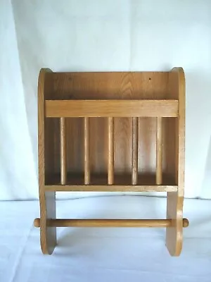 Vintage Wall Hanging Wooden Paper Towel Bar Magazine Rack Primitive Country • $42.99