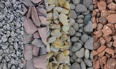 Decorative Coloured Stones Pebbles Cobbles Slate Gravel Chippings Aggregates  • £10.99
