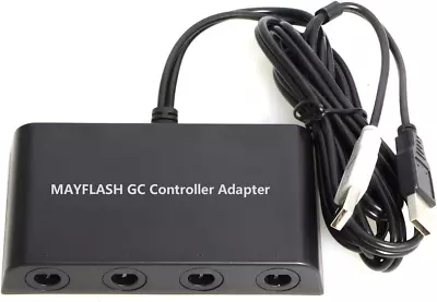Mayflash GameCube Controller Adapter For Wii U PC USB And Switch 4 Port  • $27.23