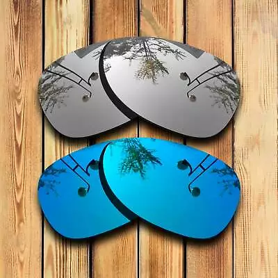 Polarized Silver & Glacier Blue Replacement Lenses For-Oakley Felon Anti-scratch • $12.88