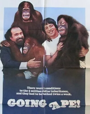 Movie Poster Going Ape 1981 Danny De Vito Tony Danza One Sheet 27 X 41 Vtg • $19.95