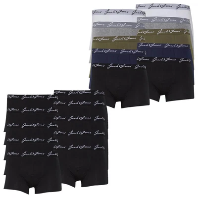£33.99 • Buy Jack & Jones Mens Handwrite Logo Waistband 10 Pack Boxer Briefs 51% OFF RRP