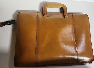 Vintage AMBASSADOR Genuine Pigskin Portfolio Breifcase Bag • $24.99