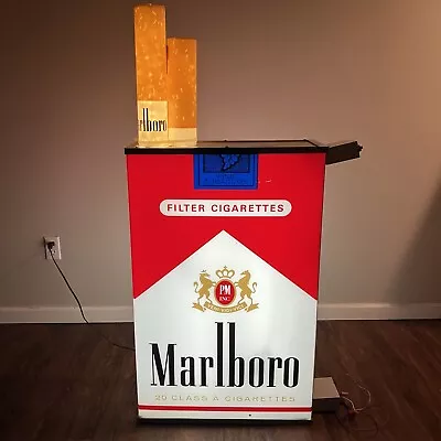53” Marlboro Light Up Cigarette Pack Commercial Sign Pop Art *FREIGHT SHIPPING* • $3937.50