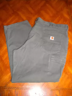 Carhartt Relaxed Fit Green Canvas Rugged Work Pants 102517 Mens Size 46 X 32 • $17