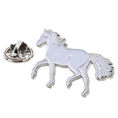 White Horse Metal And Enamel Pin Badge Lapel Badge XJKB16-010 • £4.99