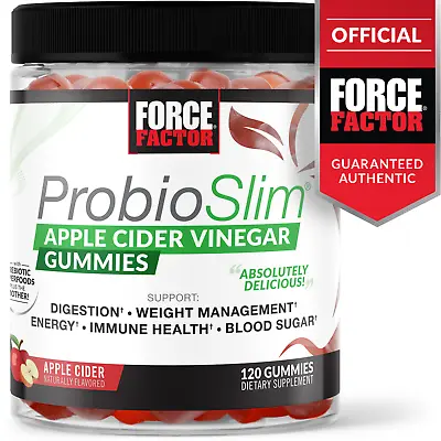 $12.99 • Buy Force Factor ProbioSlim Apple Cider Vinegar Gummies W/ Probiotics And Prebiotics