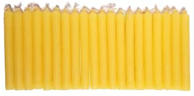 LOT OF 20 YELLOW Colors Chime Spell Candles Mini 4  Pagan Wicca Altar Ritual • $9.95