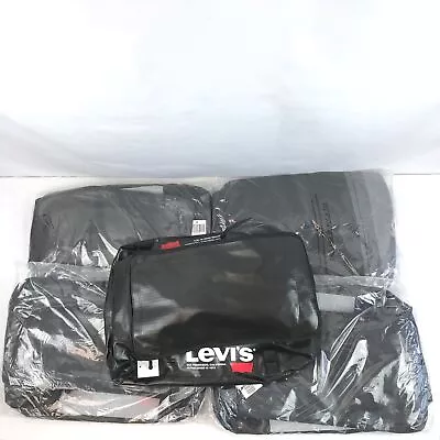 Levi's Logo Weekender Convertible Duffel Bag/Backpack In Black - Large Lot Of 5 • $29.95