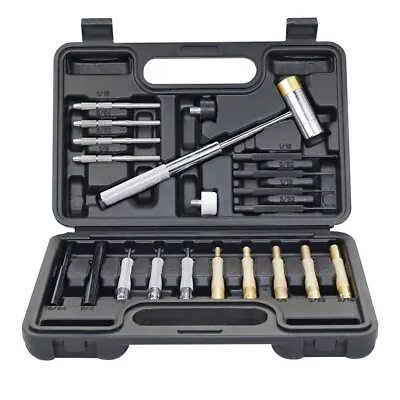 $23.69 • Buy 21Pcs Roll Pin Punch Brass Steel Double-Faced Hammer Gunsmithing Maintenance Set