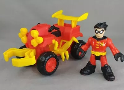 Imaginext DC Super Friends Streets Of Gotham City Robin & ATV Action Figure • £3
