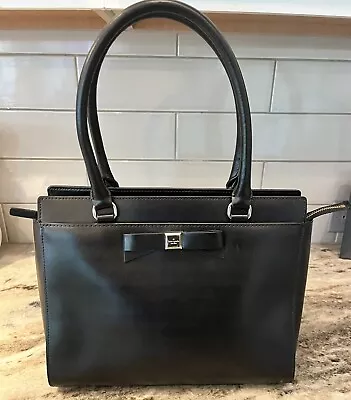 Kate Spade Jovie Montfort Park Leather Shoulder Bag Black • £75.98