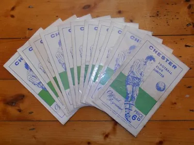 £2.25 • Buy 1965-1968 CHESTER FC HOME FOOTBALL PROGRAMMES - Your Choice - FREE Postage