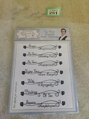 £4.99 • Buy  Phill Martin Clear Stamps - Chic Floral Occasions Border Sentiments 