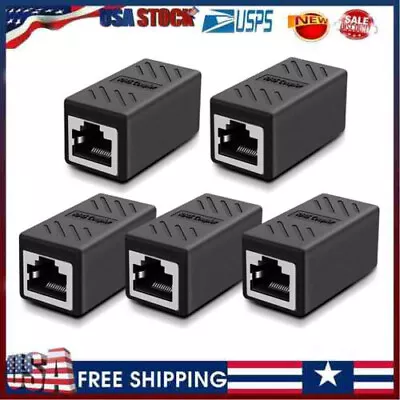 1-5PACK RJ45 Inline Coupler Cat6/Cat5e Ethernet Network Cable Extender Connector • $5.98