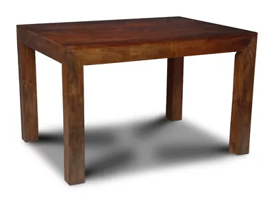 Solid Mango Wood Dakota 120cm Dining Table New Indian Furniture  • £279.95