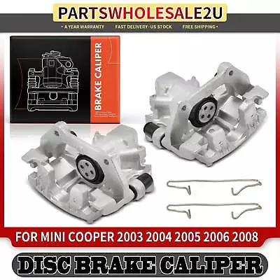 2x Rear Left & Right Brake Caliper With Bracket For Mini Cooper 2003-2006 2008 • $107.99