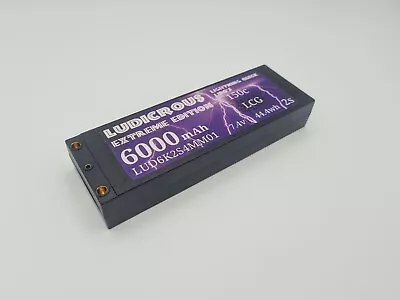 £57.50 • Buy LUDICROUS 7.4V 6000mAH 150c LCG LIPO
