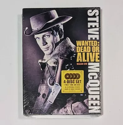 Steve McQueen Wanted: Dead Or Alive - Season 1 DVD 4-Disc Set BRAND NEW SEALED! • $10