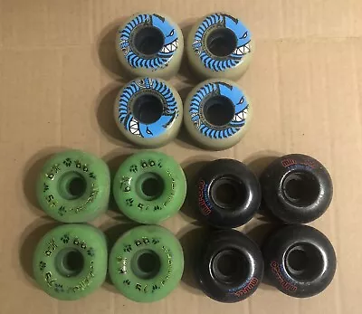 Lot 3 Sets Of Skateboard Wheels Spitfire Dog Town Mini Logo Used Condition • $33