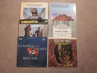 $17.99 • Buy Scotland 6 Lp Lot Scottish Pipes, Scots Ballads, Alistair Anderson, Harry Lauder