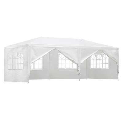 Instahut Gazebo Outdoor Marquee Wedding Gazebos Party Tent Camping White 3x6m • $106.85