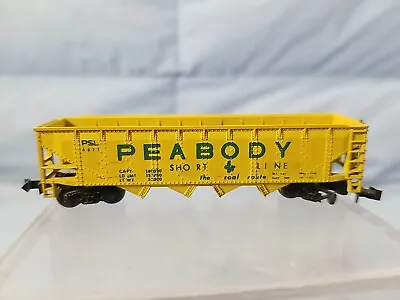 Trix N Scale Peabody Short Line 6671 4-Bay Hopper • $5