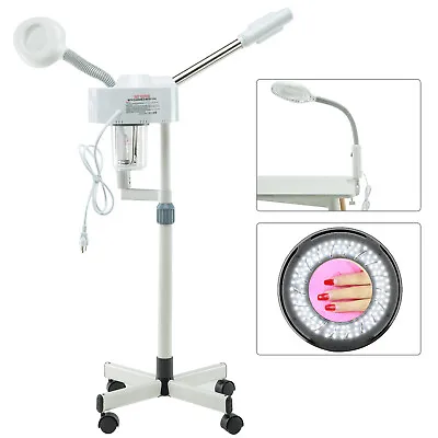 $85.99 • Buy 2IN1 Facial Steamer 5x Magnifying Lamp Hot Ozone Salon Spa Beauty Equipment