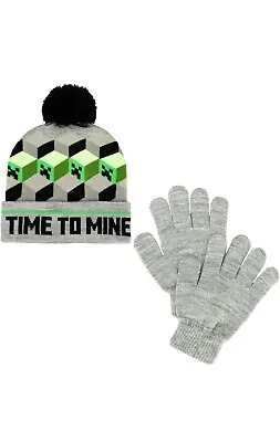 Minecraft Knitting Hat And Glove Set • $17.95