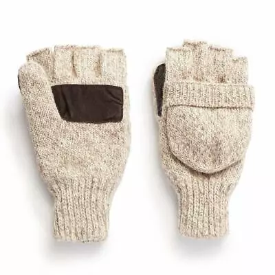 HOT SHOT Rag Wool Mitten Pop-Top – Oatmeal Insulated One Size • $19.99