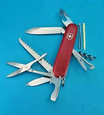 Red Victorinox Swiss Army Huntsman Knife Multi Tool! NO RESERVE! • $7