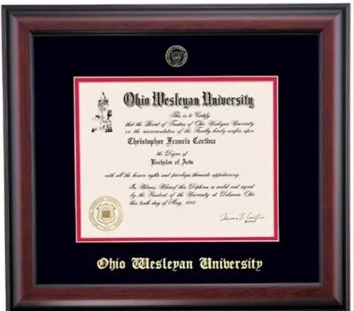 Ohio Wesleyan University Traditional Diploma College Degree Display Frame  • £67.48