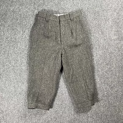 VINTAGE Woolrich Knickers Wool Riding Pants 26x17 Gray Talon Zipper Made In USA • $36.33