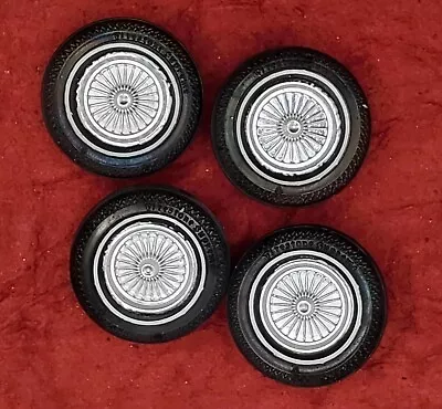 AMT 64 Ford Thunderbird Vintage Wheels & Tires Model Car Parts Junkyard • $7.50