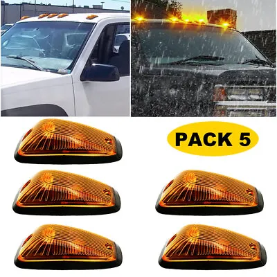 5X Amber LED Cab Lights Roof Running Top Marker Light For Chevy/GMC Pickup Truck • $25.98