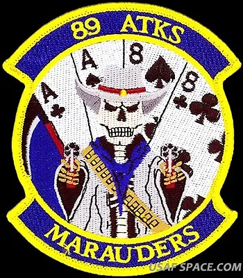 USAF 89th ATTACK SQ -MARAUDERS- MQ-9 Reaper ATTACK UAV DRONE ORIGINAL VEL PATCH • $9.95