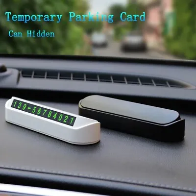 Temporary Car Parking Card Phone Number Card Plate Telephone Number Shower Model • $10.99