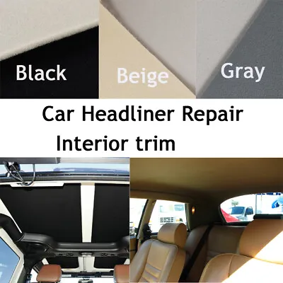 Headliner Fabric Car Truck RV Boat Interior Roof Ceiling Upholstery Replacement • $25.99