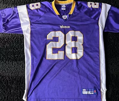 Minnesota Vikings Adrian Peterson #28 Size 2XL Jersey Reebok NFL Equipment • $40