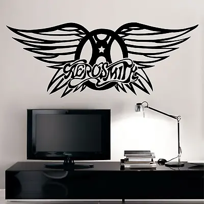 Large Aerosmith Music Band Logo Wall Sticker High Quality Vinyl No Background • £16.49