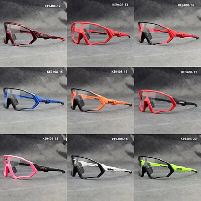 Cycling Sunglasses Photochromic Goggles Unisex Road Mountain Bike Sport Glasses • $18.88