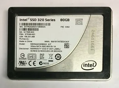 $109.99 • Buy *LOT OF 10* 80GB SATA 2.5  Internal Desktop Laptop SSD Solid State Drive 