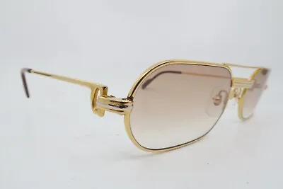 $21.96 • Buy Vintage Gold Plated Cartier Paris MUST LC Eyeglasses Frames 55-20 130 France