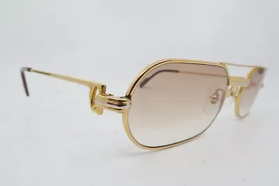 $21.96 • Buy Vintage Gold Plated Cartier Paris MUST LC Eyeglasses Frames 55-20 130 France