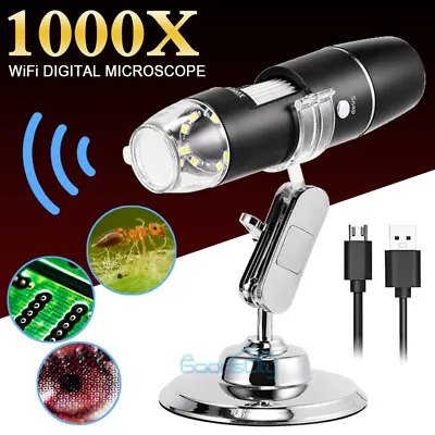 1000X WiFi Digital Microscope Endoscope Video Camera For IPhone Android IOS Wins • $32.13