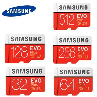Samsung Evo Plus 32GB 64GB 128GB 256GB 512GB Micro SD SDXC Class 10 Memory Card • £5.99