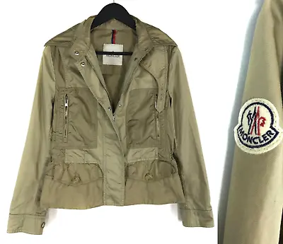 Women's Moncler Multi Pocket Jacket Beige Lightweight Jacket Size M / 2 / It 44 • $283.48