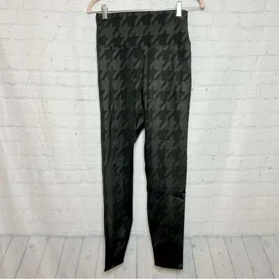 Beach Riot Black Houndstooth Printed High Rise Leggings Size Large New • $88